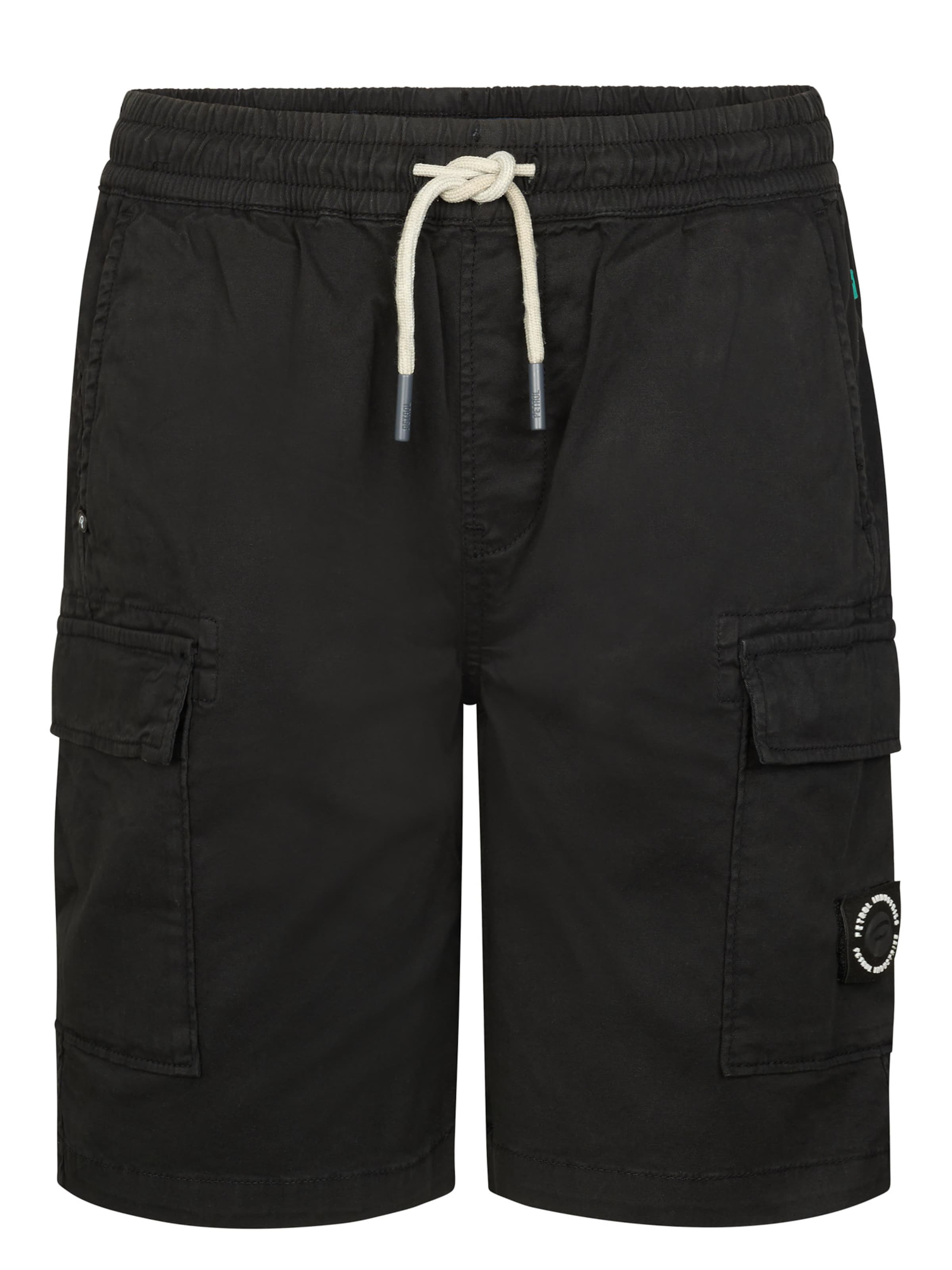 Petrol Industries Broek in Zwart: voorkant