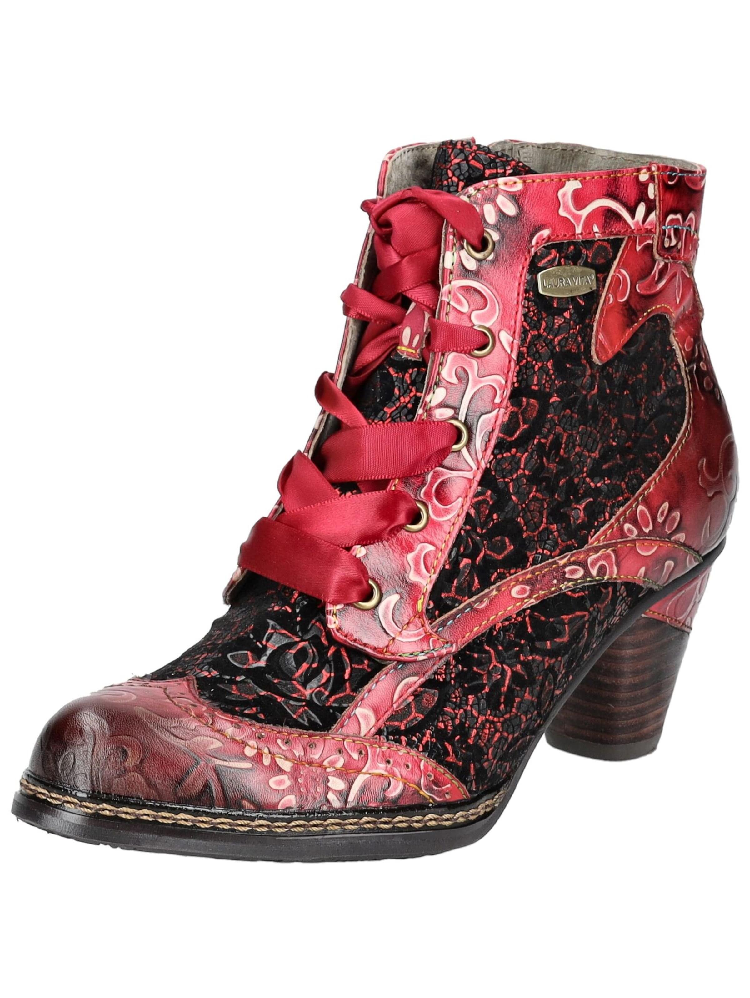 Laura Vita Schnürstiefelette in Pink: Vorderseite