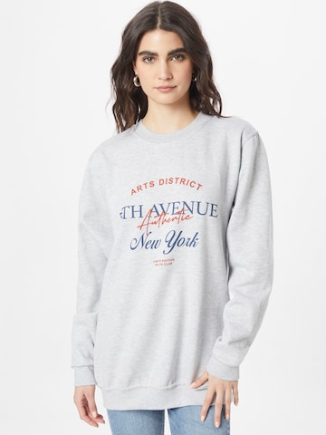 Nasty Gal Sweatshirt in Grey: front