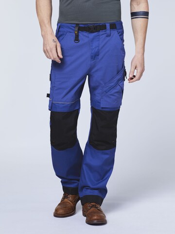 Expand Regular Cargo Pants in Blue: front