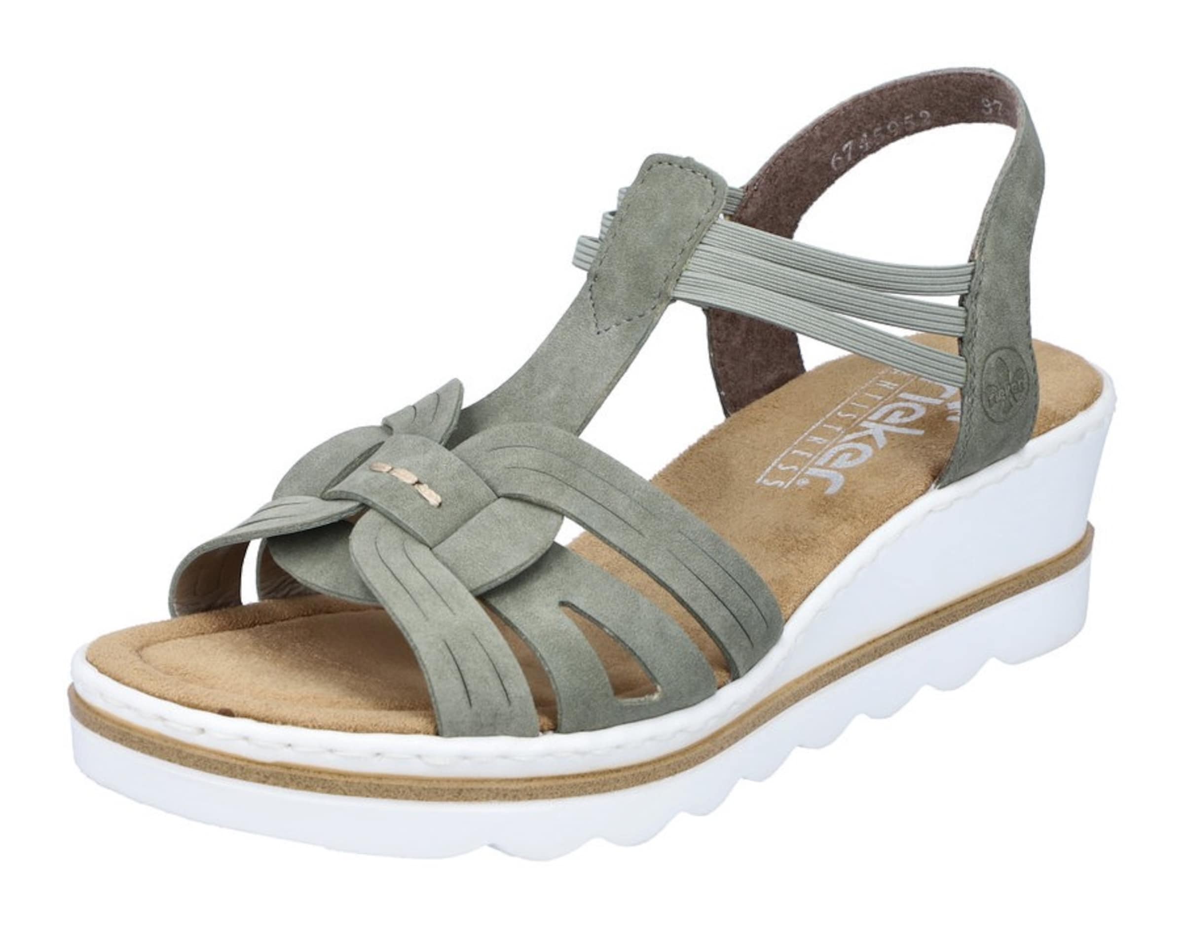 Rieker Sandale in Grün: Vorderseite