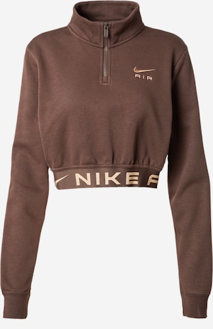 Nike Sportswear Sweatshirt in Bruin: voorkant