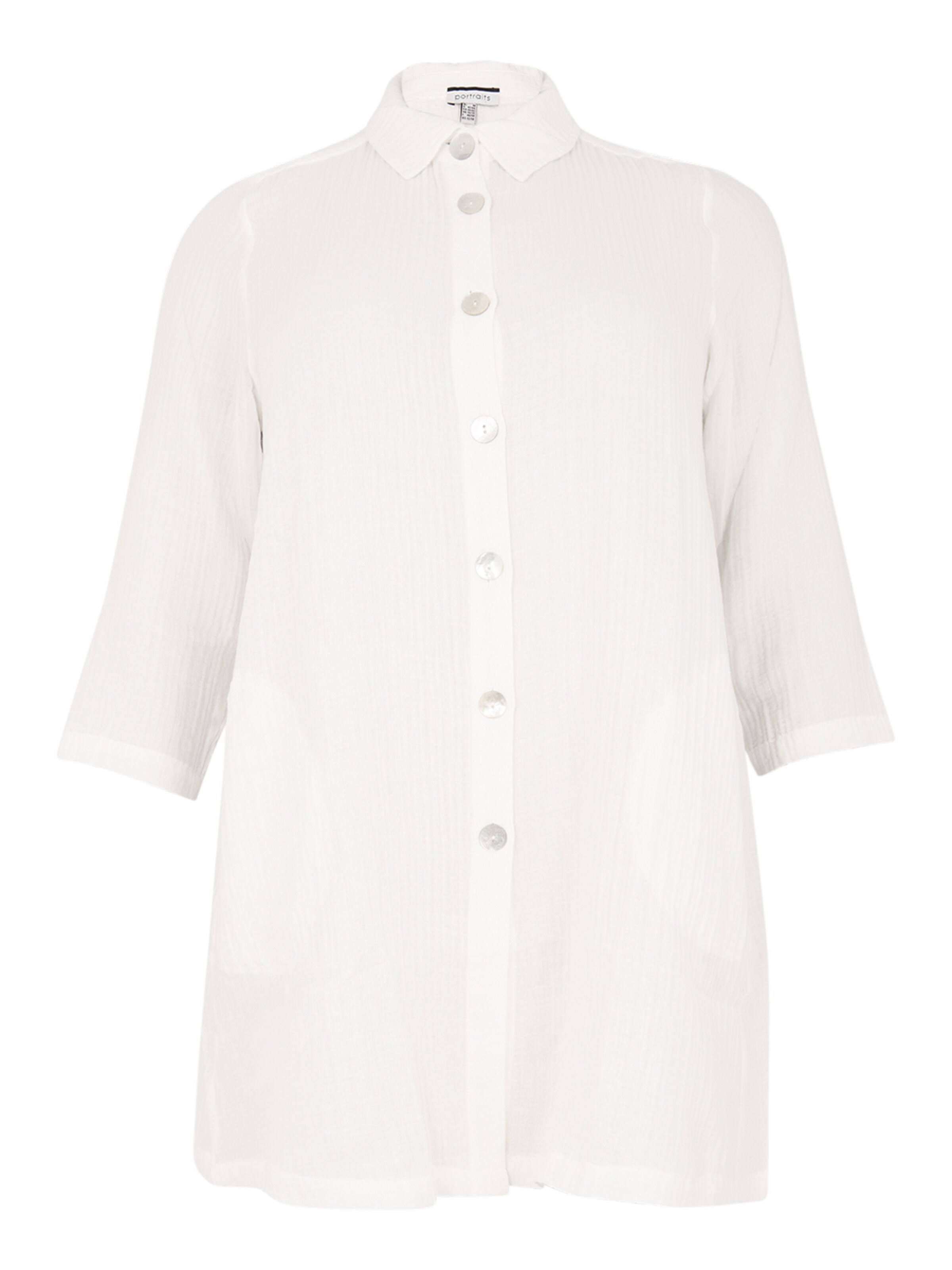 YOEK Blouse in Wit: voorkant