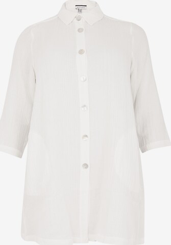 Yoek Blouse in White: front