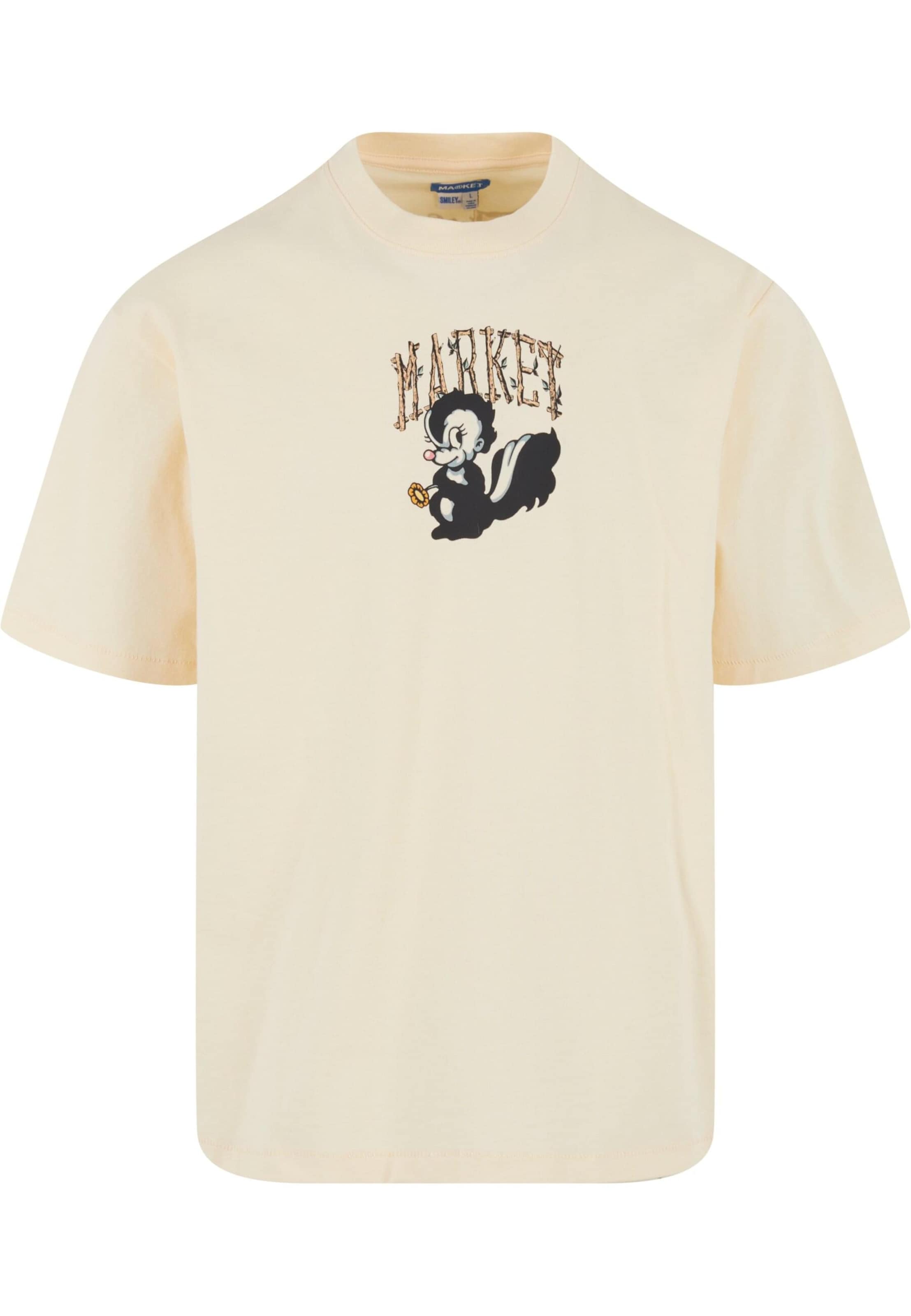 MARKET Shirt 'Smiley Quiet Cabin' in Beige: front