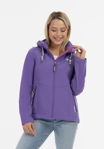 Veste fonctionnelle Schmuddelwedda en violet : devant