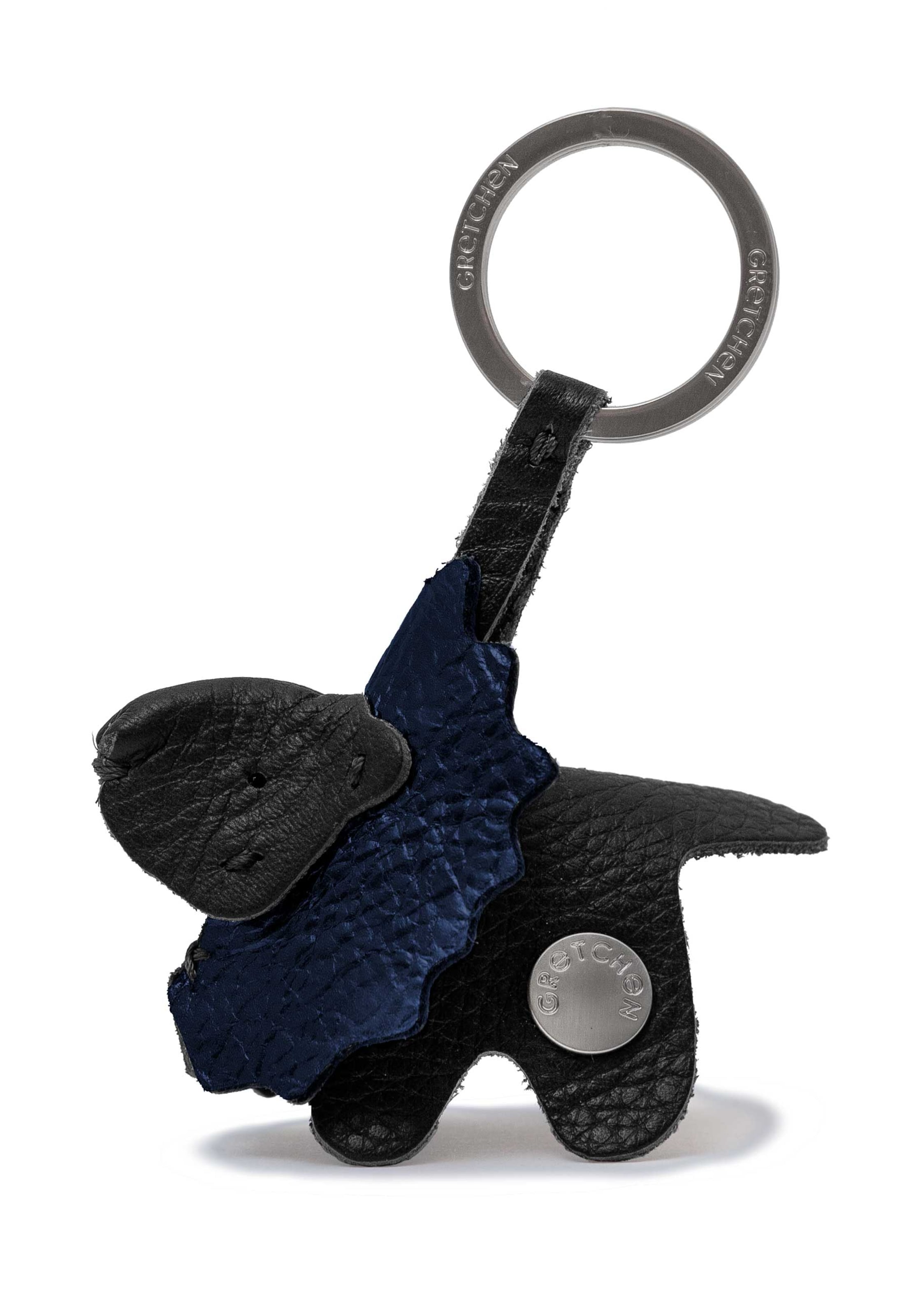 Gretchen Key Ring in Black: front