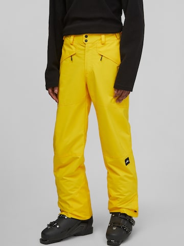 Regular Pantalon de sport O'NEILL en jaune : devant