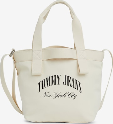 Cabas Tommy Jeans en beige : devant