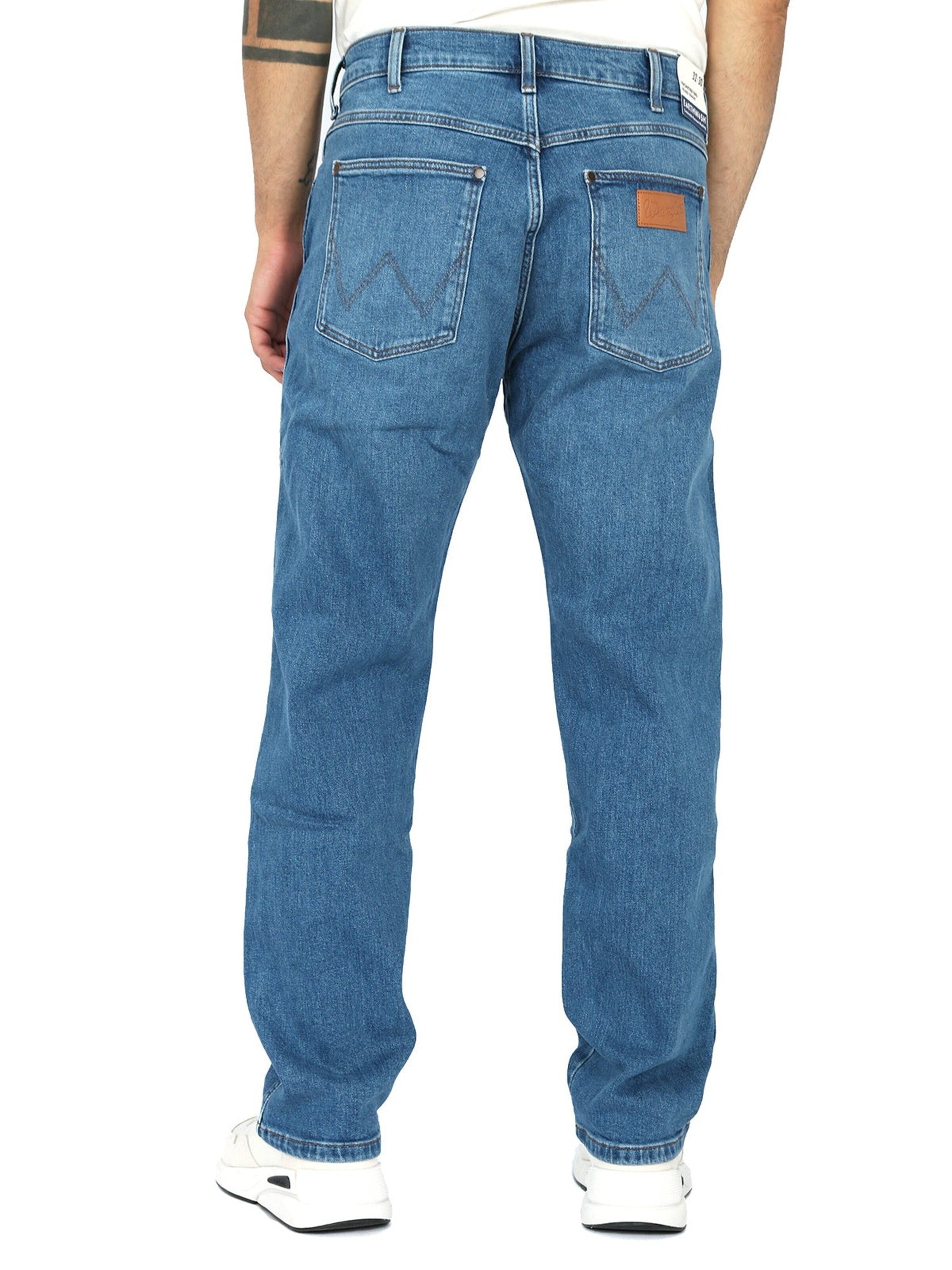 WRANGLER - Loosefit Calças de ganga 'RELAXED FRONTIER' em azul
