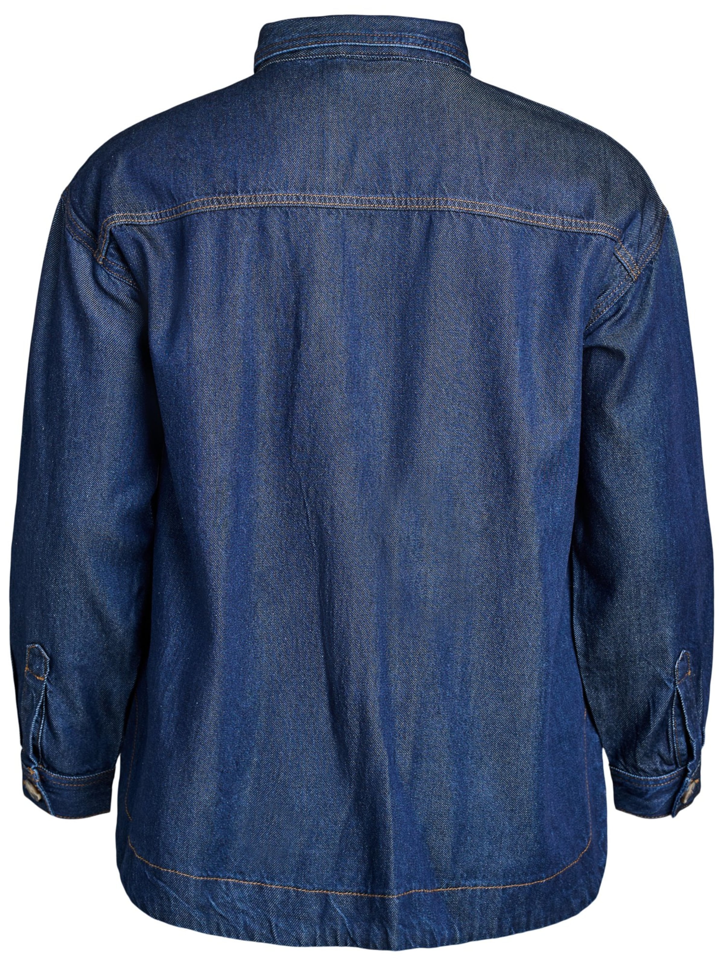 Zizzi Bluse 'Dami' in Blau