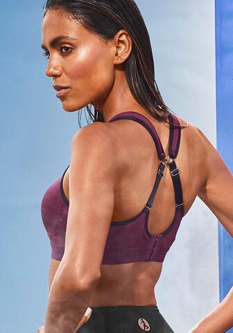 LASCANA ACTIVE Bustier Biustonosz sportowy w kolorze czerwony: przód