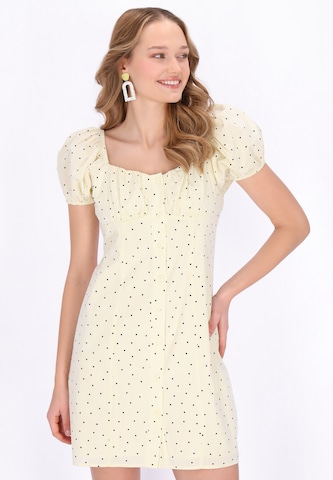 Robe d’été MYMO en jaune : devant