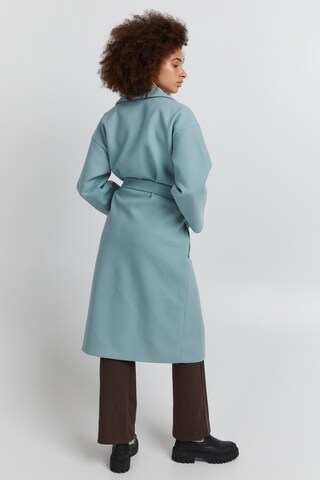 ICHI Between-Seasons Coat 'JANNET' in Blue