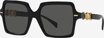 VERSACE - Gafas de sol en negro: frente