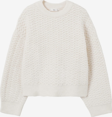 MANGO Sweater 'Arroz' in Beige: front