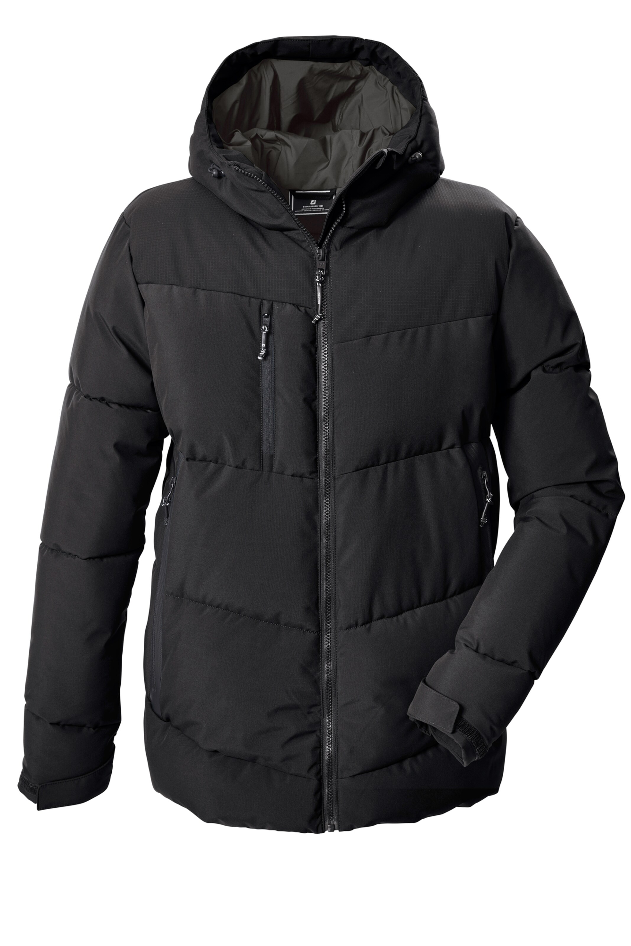 KILLTEC Outdoor jacket in Black: front