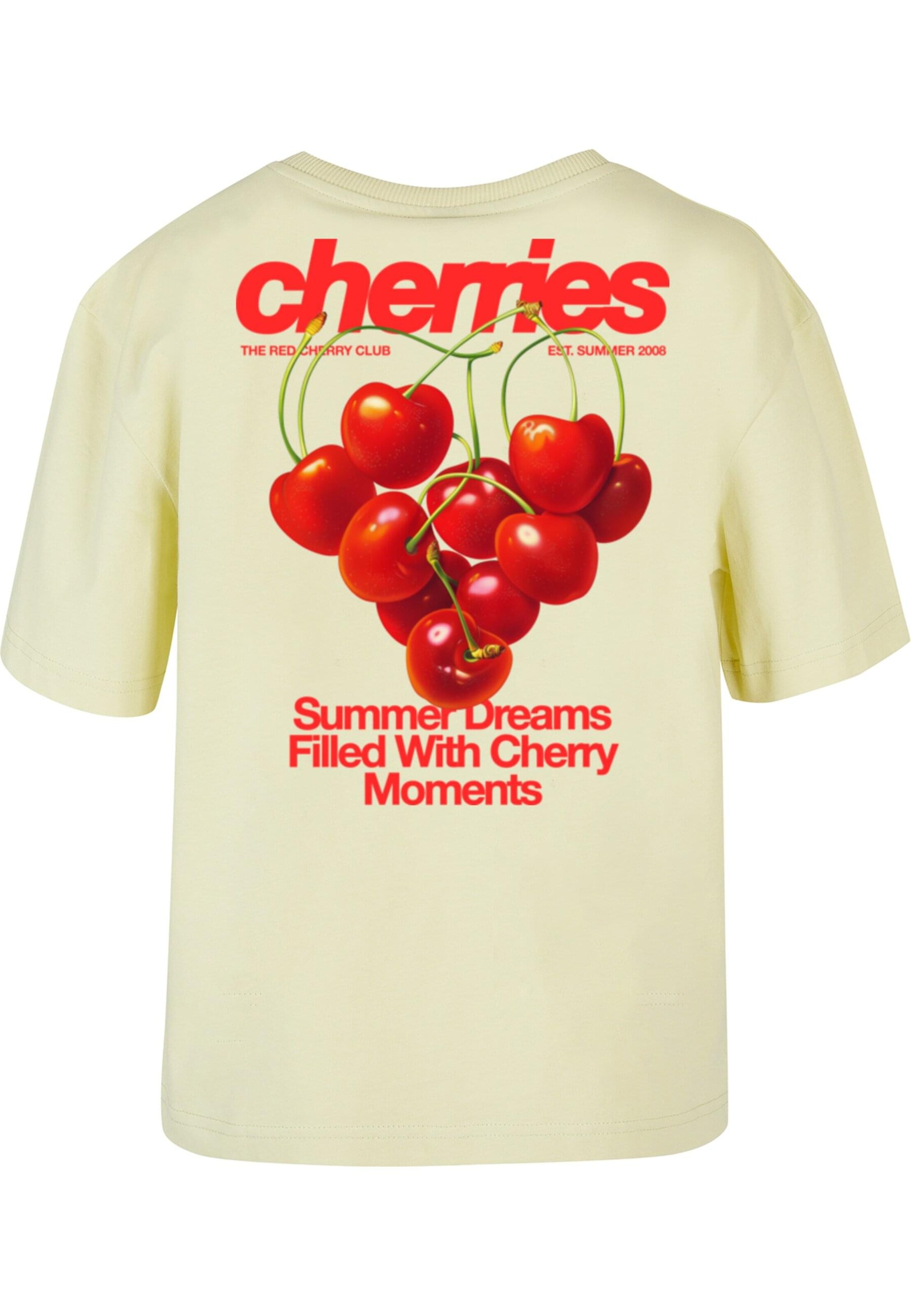 Maglietta 'Cherrie Lovers' di Miss Tee in giallo