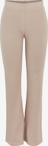 évasé Pantalon 'Pam' PIECES en beige : devant