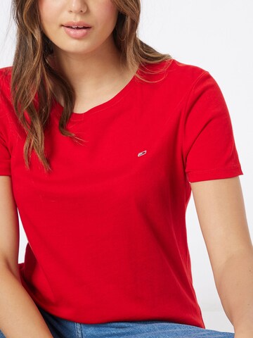 Tommy Jeans - Camiseta en rojo