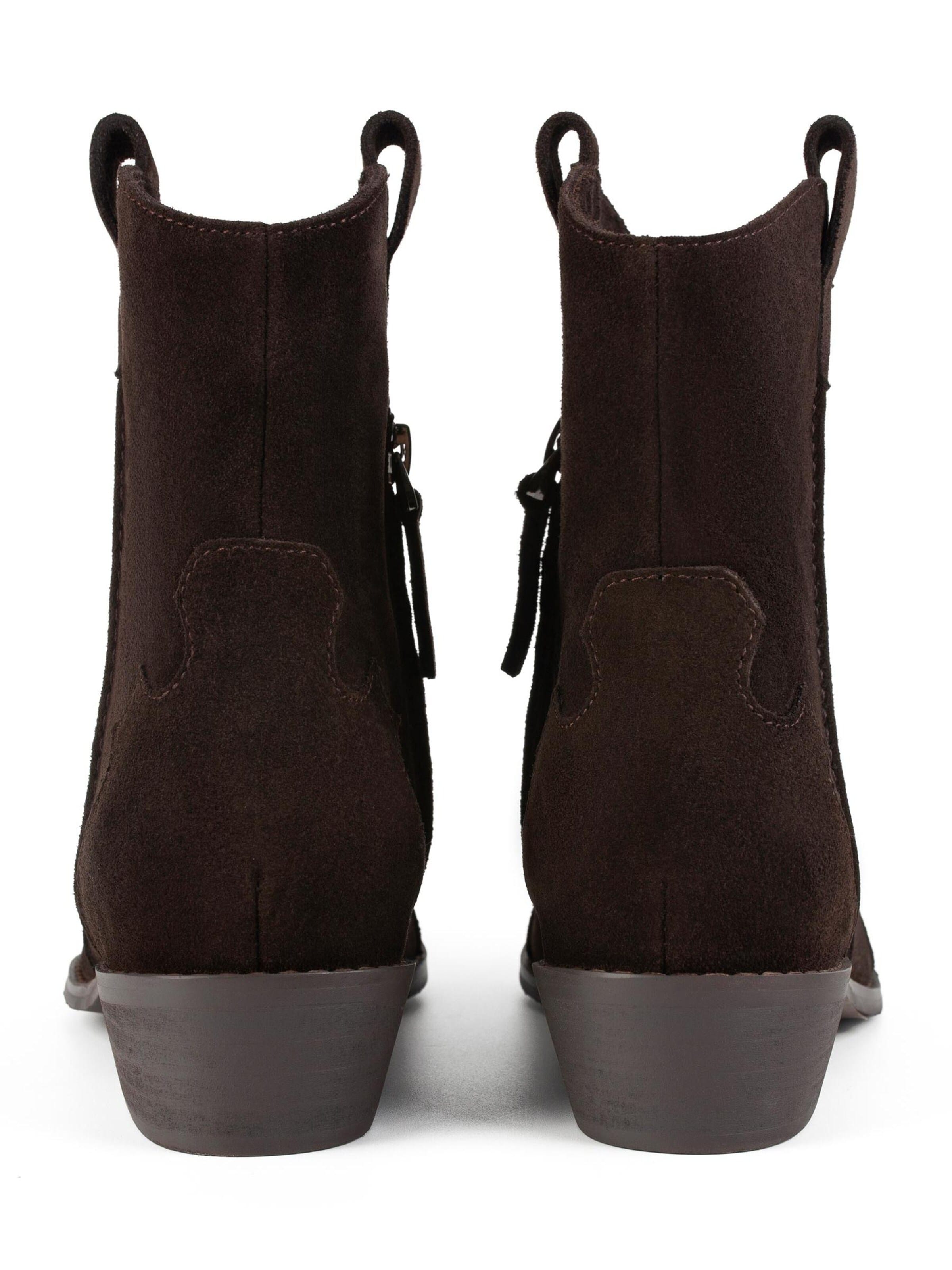 L37 HANDMADE SHOESGležnjače 'WALK BETWEEN STARS' - smeđa boja
