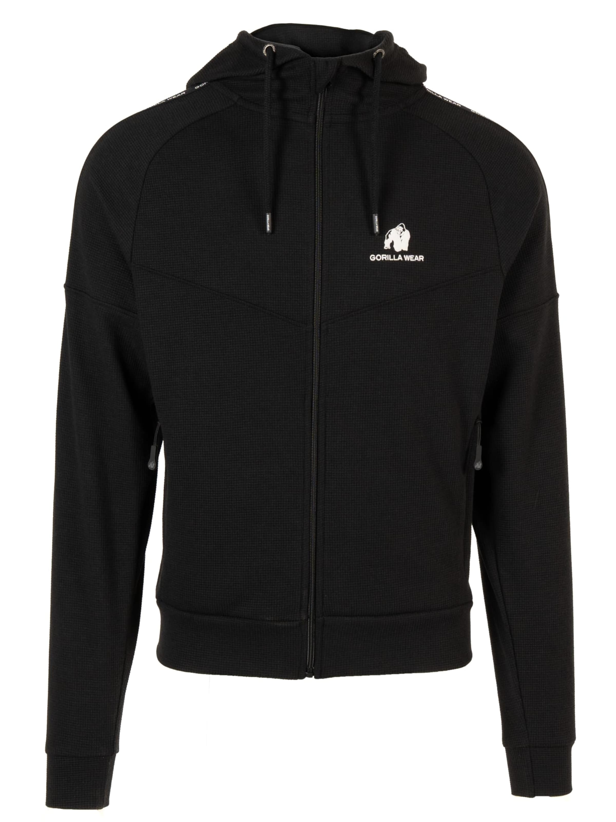 Vestes d’entraînement Gorilla Wear en noir : devant