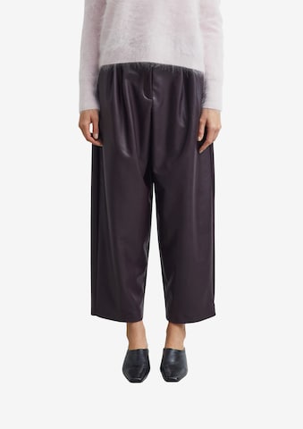 Wide Leg Pantalon à pince COMMA en violet : devant