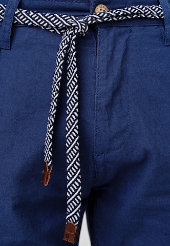 Coupe slim Pantalon chino ' Bryne ' INDICODE JEANS en bleu