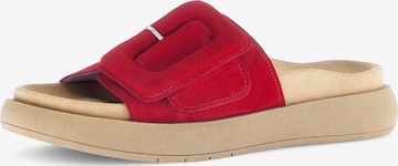 GABOR Mules in Red: front