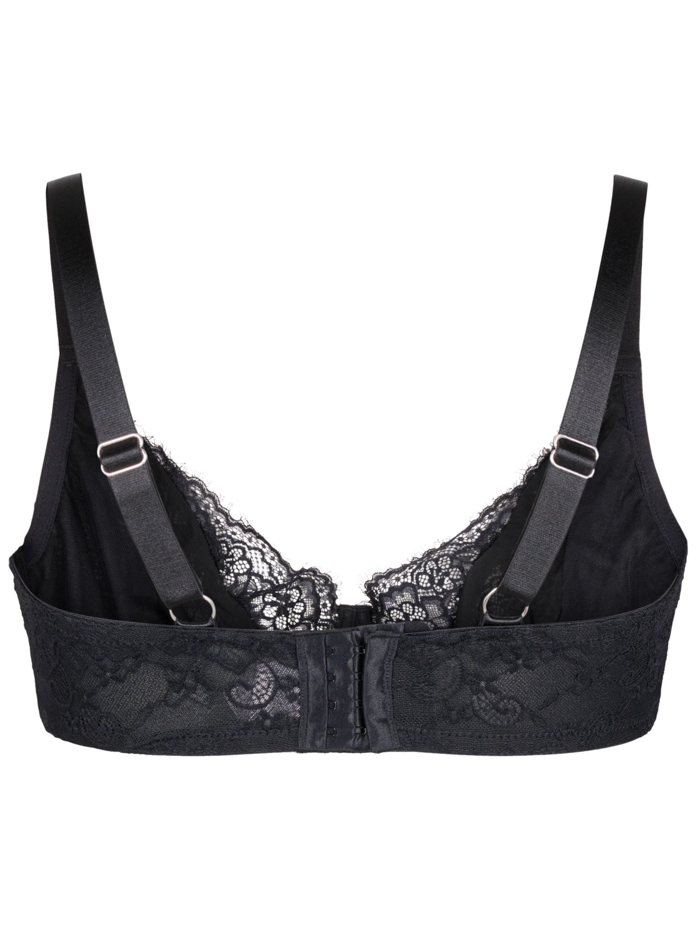 Devoted by Zizzi T-shirt Bra 'Lbeate' in Black
