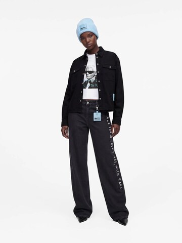 KARL LAGERFELD JEANS Välikausitakki 'X Pietro Terzini' värissä musta