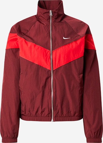 Nike Sportswear Демисезонная куртка в Красный: спереди