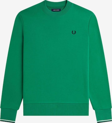 Fred Perry Sweatshirt in Groen: voorkant