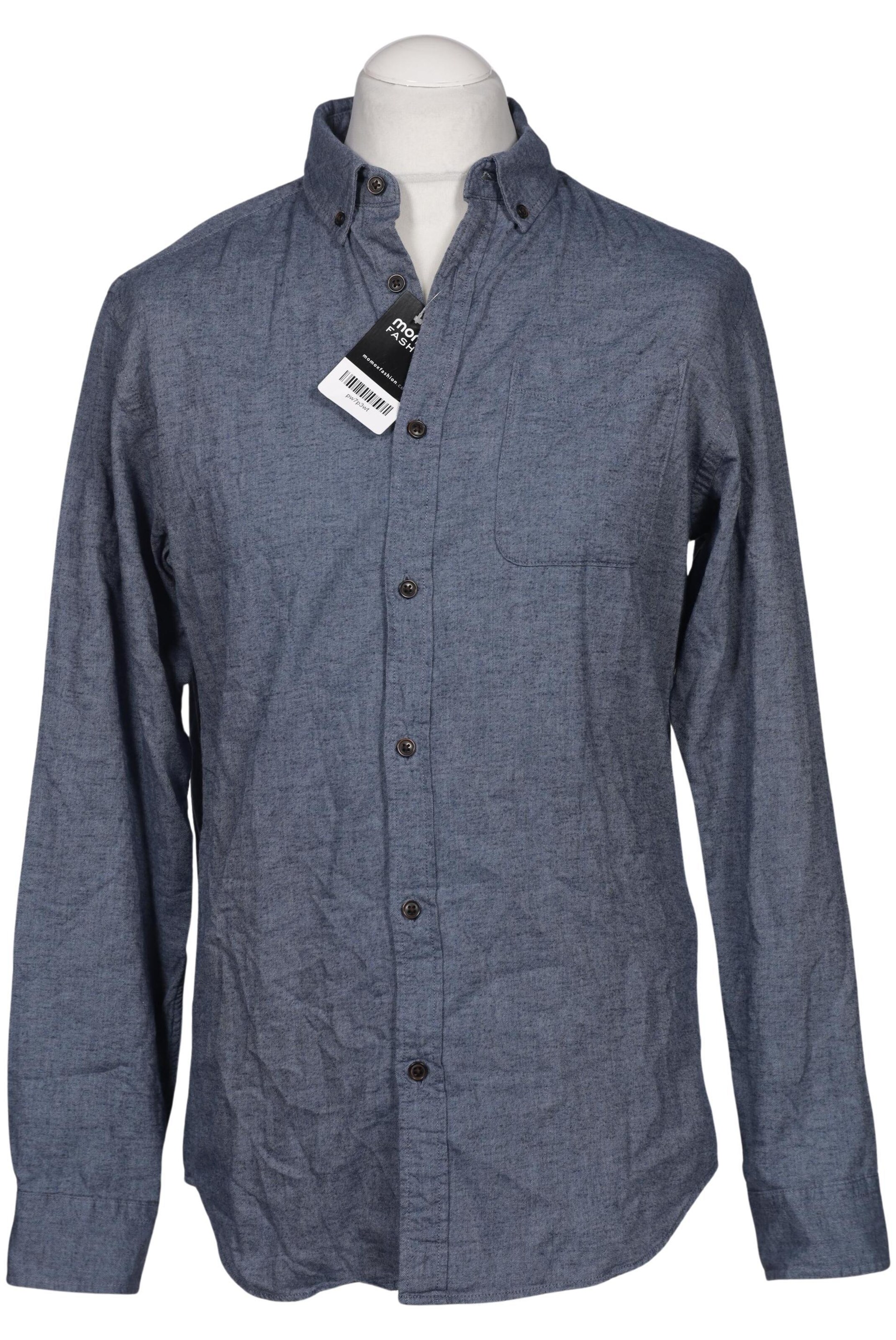 JACK & JONES Button Up Shirt in L in Blue: front
