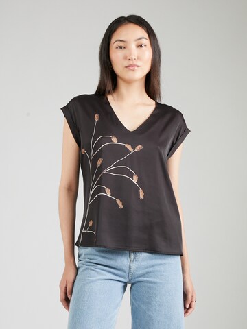 TAIFUN - Camiseta en negro: frente