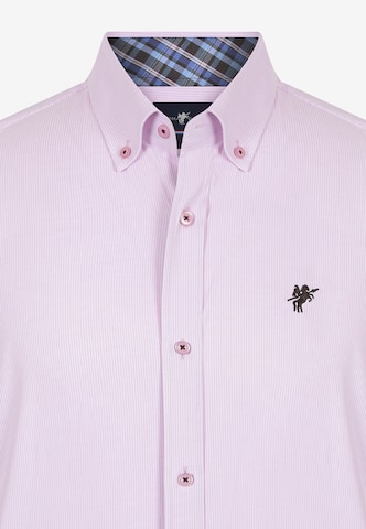 DENIM CULTURE Regularny krój Koszula 'Craig' w kolorze różowy