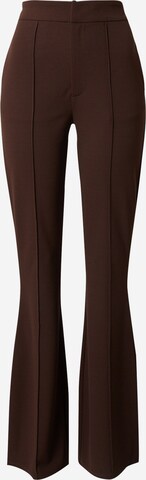 Flared Pantaloni con piega frontale 'Hildegard Tall' di LeGer by Lena Gercke in marrone: frontale