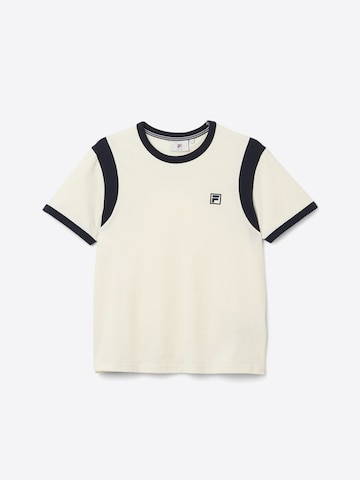 Maglietta 'FRAINA relaxed blocked logo t-shirt' di FILA in bianco
