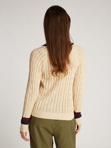 TOMMY HILFIGER Pullover 'VARSITY' in Beige