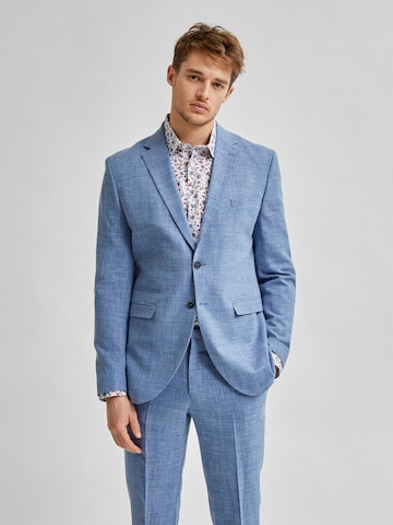 SELECTED HOMME Regular fit Colbert 'Oasis' in Blauw: voorkant