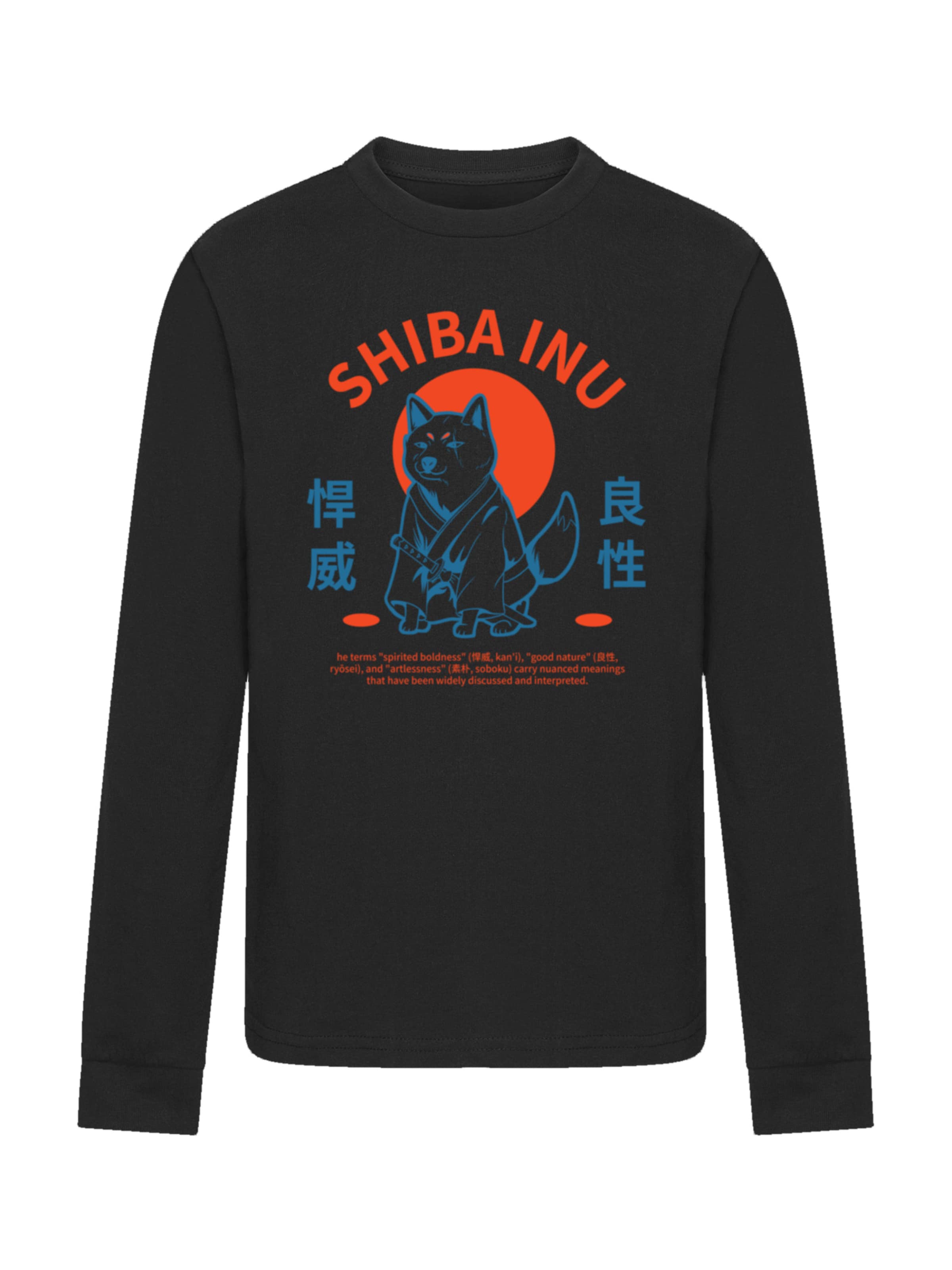 T-Shirt 'Japanischer Shiba Inu Hund' F4NT4STIC en noir : devant