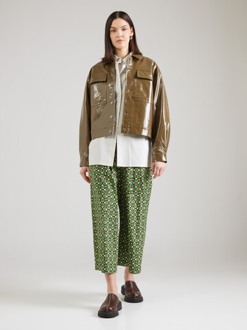 Weekend Max Mara Wide leg Παντελόνι 'VIRGIN' σε πράσινο