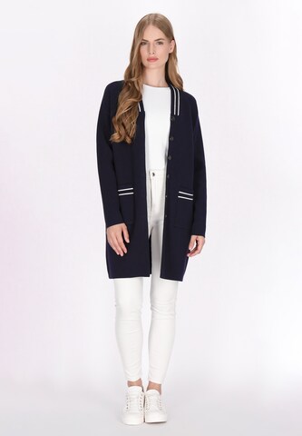 DreiMaster Maritim Gebreid vest in Blauw