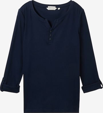 TOM TAILOR Shirt (GOTS) in Blau: Vorderseite