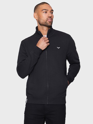 Threadbare Sweat jacket 'Whylie' in Black: front