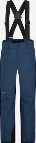 ZIENER Regular Workout Pants 'AXI' in Blue: front