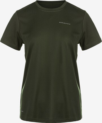 ENDURANCE - Camiseta funcional 'Vista' en verde: frente