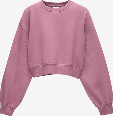 Pull&Bear Sweatshirt in Roze: voorkant