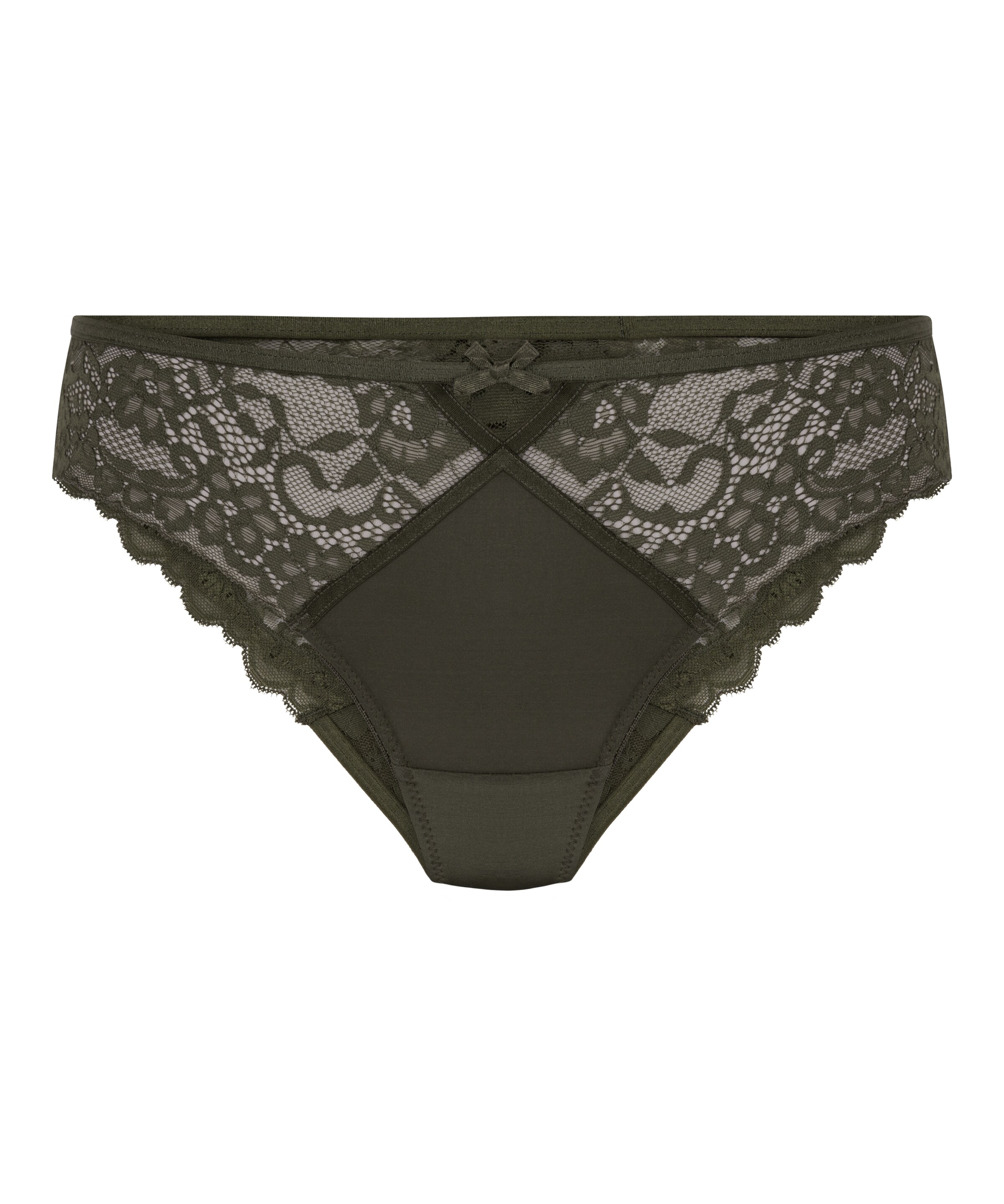 Hunkemöller String 'Liloye Cheekini' in Groen: voorkant