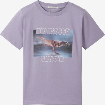 T-Shirt TOM TAILOR en violet : devant